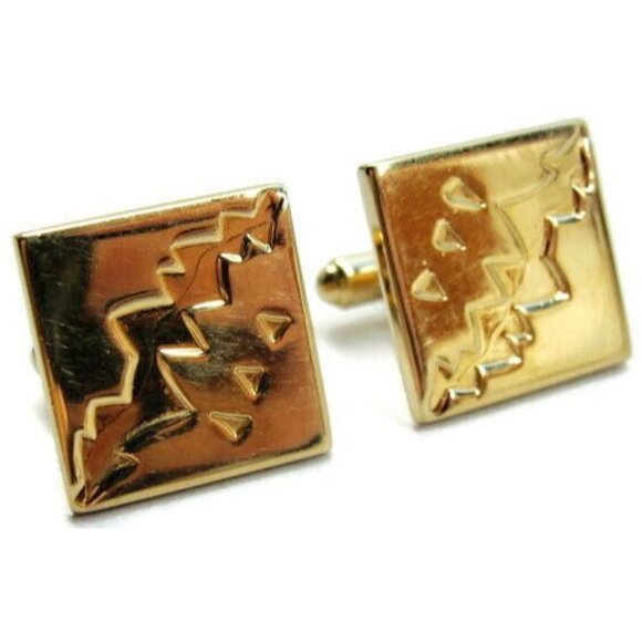 Hickok South Western Abstract Vintage Cufflinks Tux Shirt Dress Suit Vintage - Picture 5 of 10